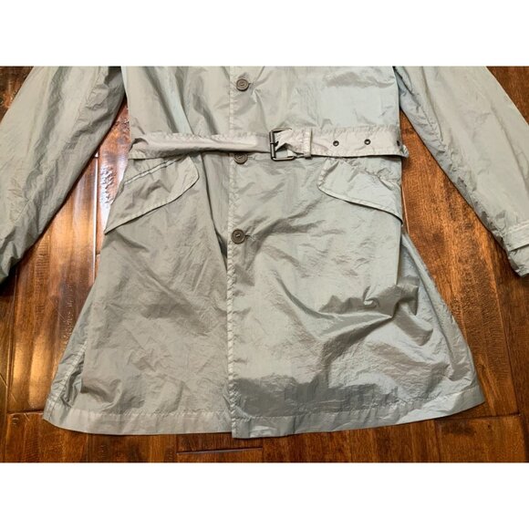 John Varvatos Men's Gray Nylon Griffin Trench Coat, Size 52, NWT! $1,295 - Picture 3 of 11